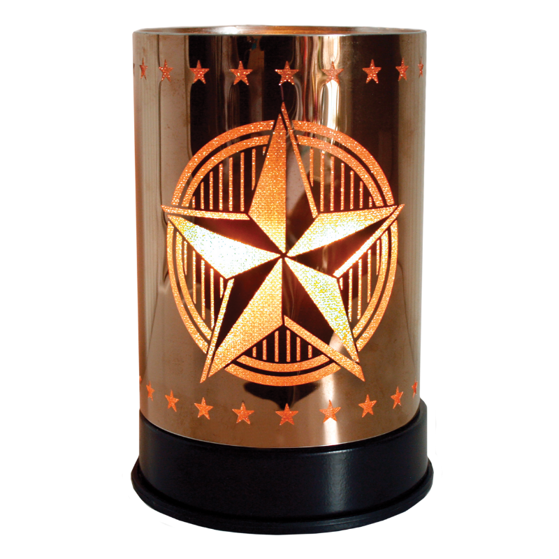 Rustic Tin Mini Country Star Electric Wax Melter Wax Warmer - Tart Burner